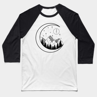 Mountain Moon Baseball T-Shirt